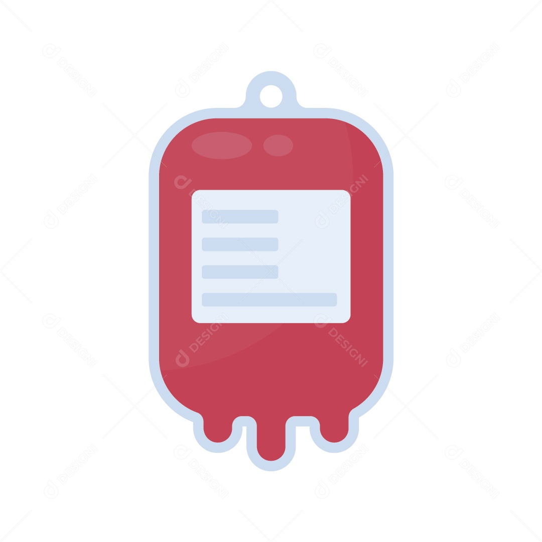 Bolsa de Sangue Ilustração Vetor EPS