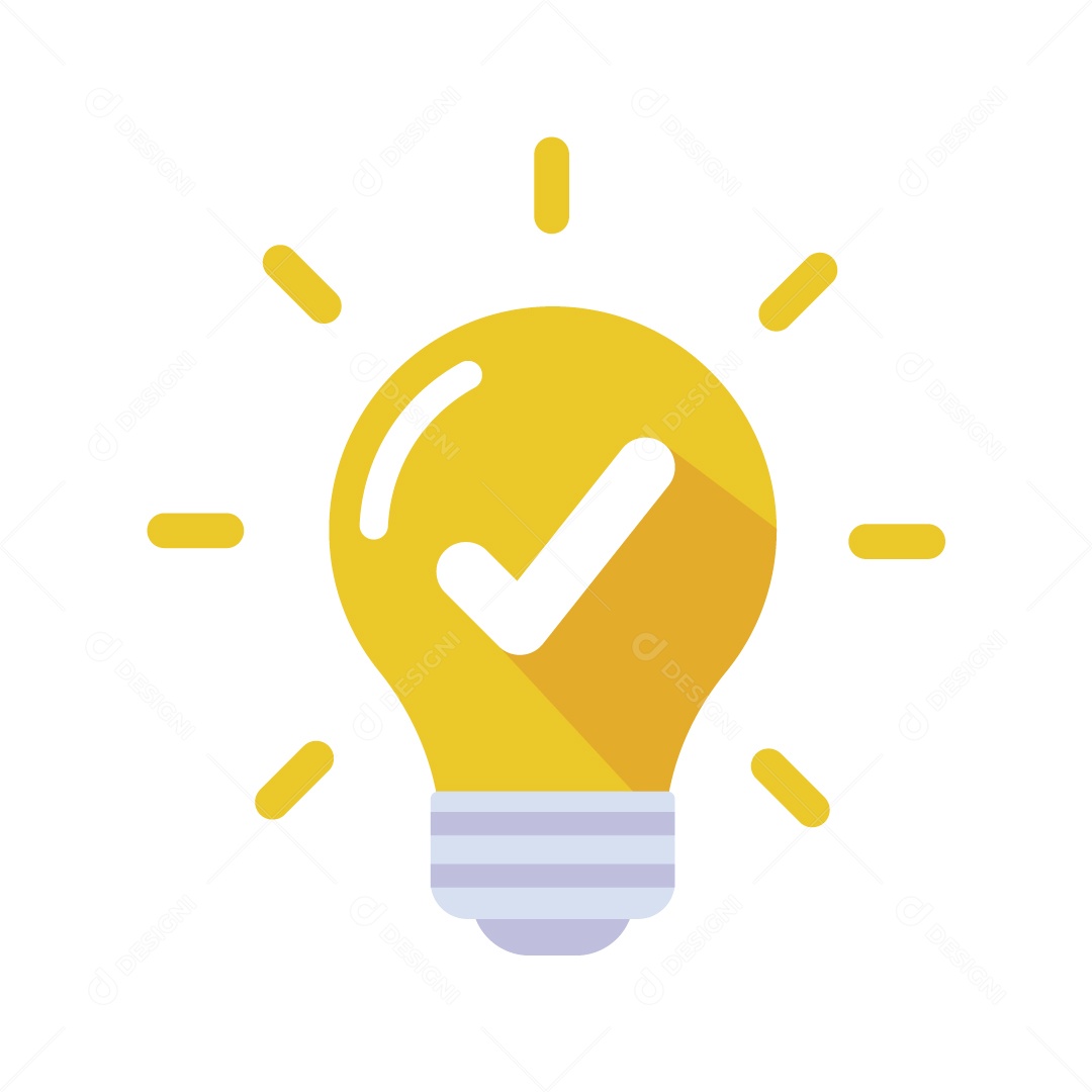 Lâmpada de Ideia para Negócio Ilustração Vetor EPS