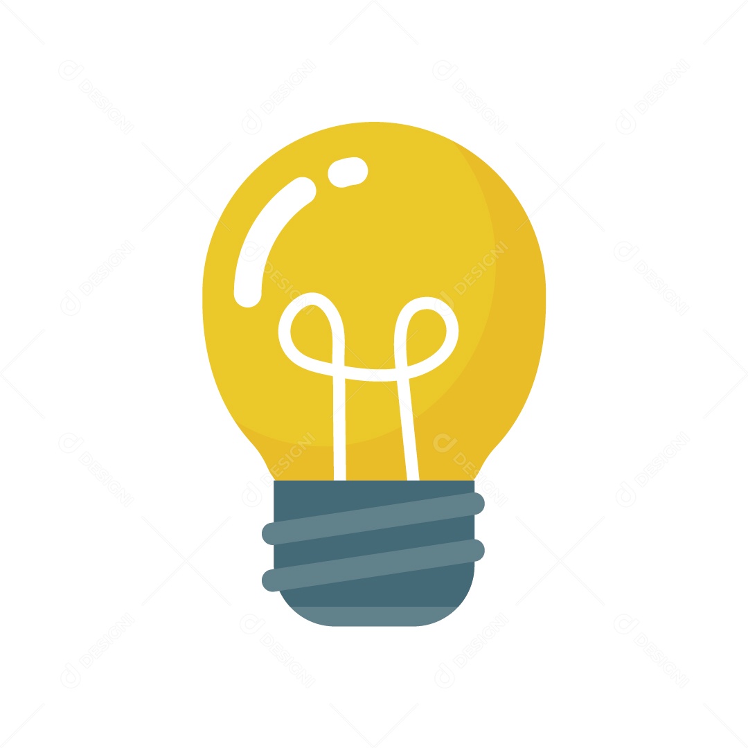 Lâmpada de Ideia para Negócio Ilustração Vetor EPS