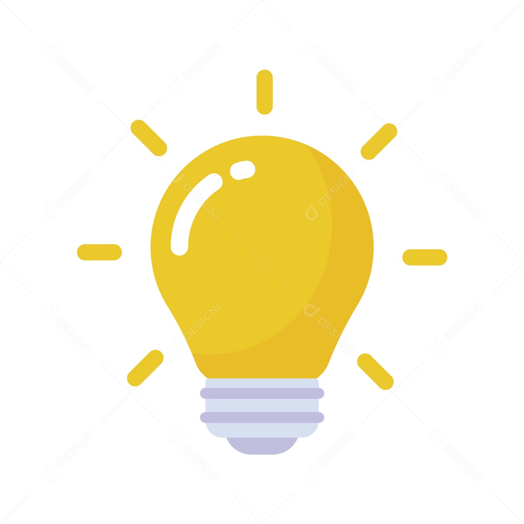 Lâmpada de Ideia para Negócio Ilustração Vetor EPS