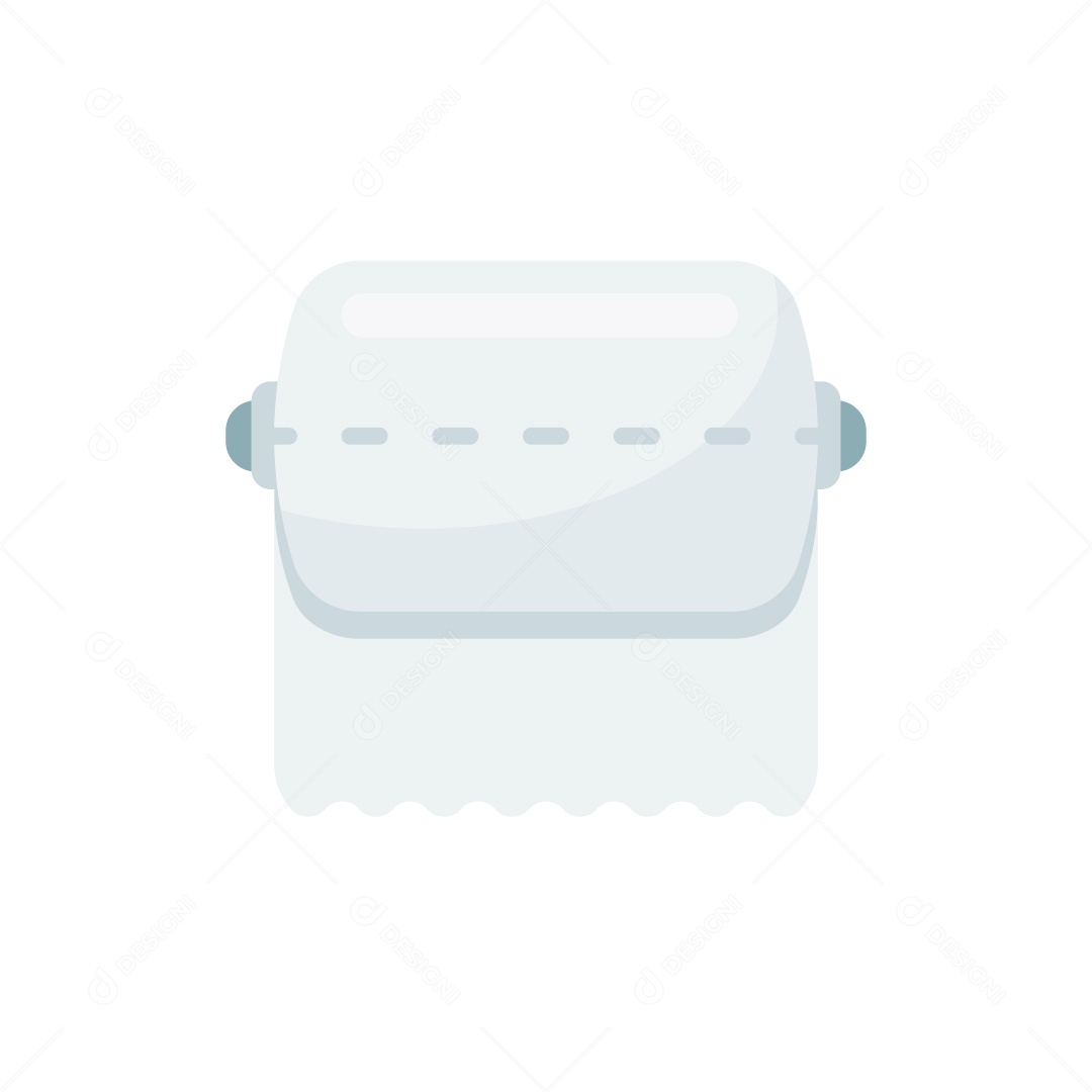 Rolo de Papel Higiênico Ilustração Vetor EPS