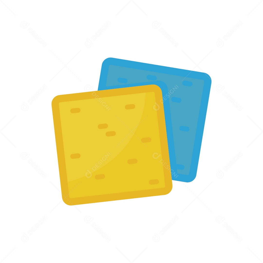 Esponja Bucha de Limpeza Ilustração Vetor EPS