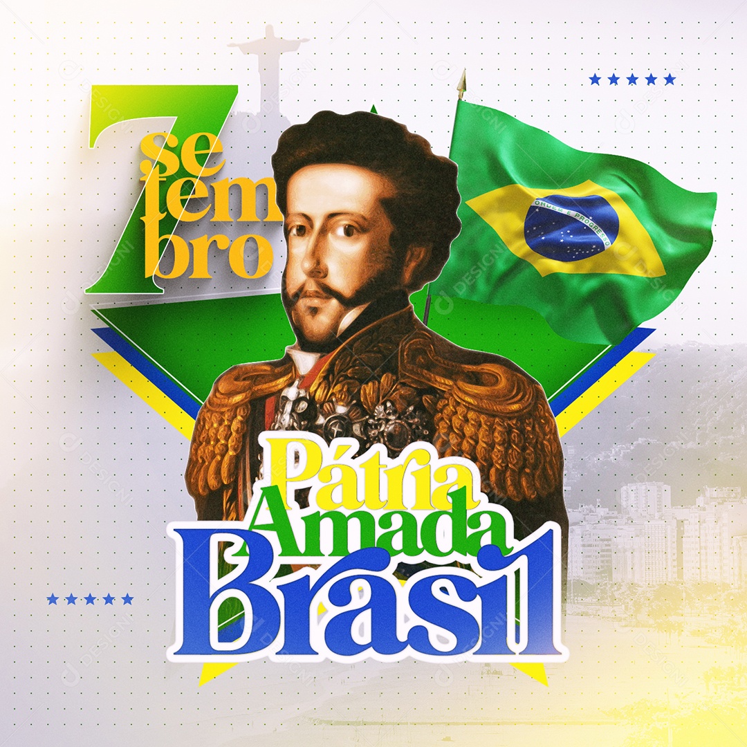 Pátria Amada Brasil 7 De Setembro Social Media PSD Editável