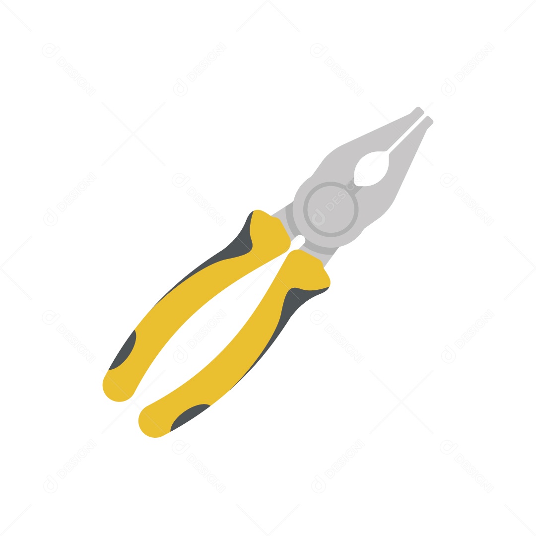 Alicate de Aço Ilustração Vetor EPS