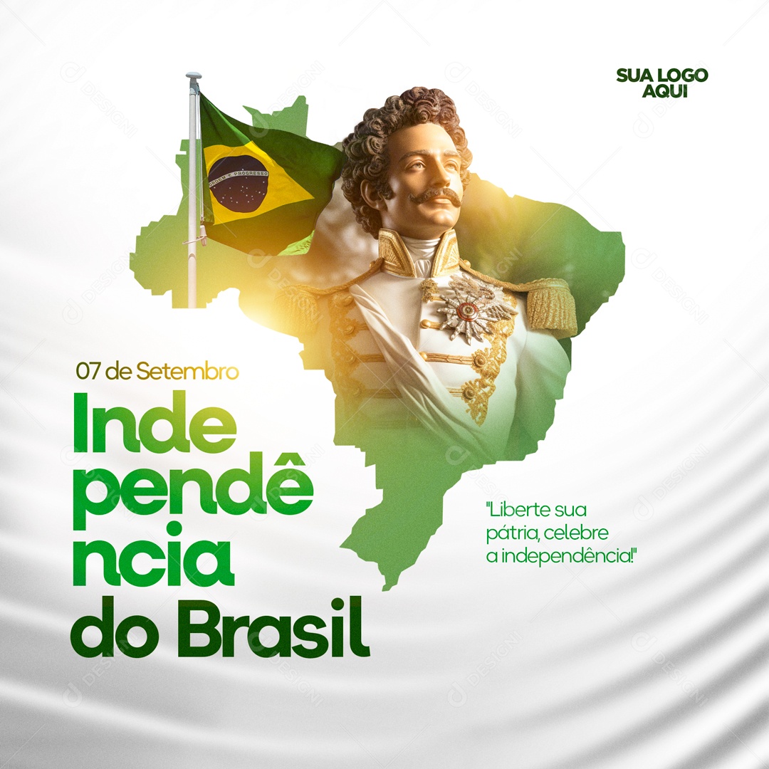 Liberte Sua Pátria Independecia Do Brasil Social Media PSD Editável