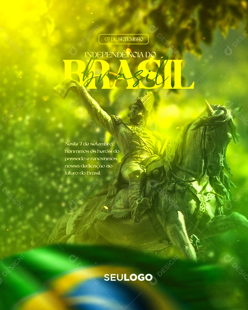 Independência do Brasil Social Media PSD Editável