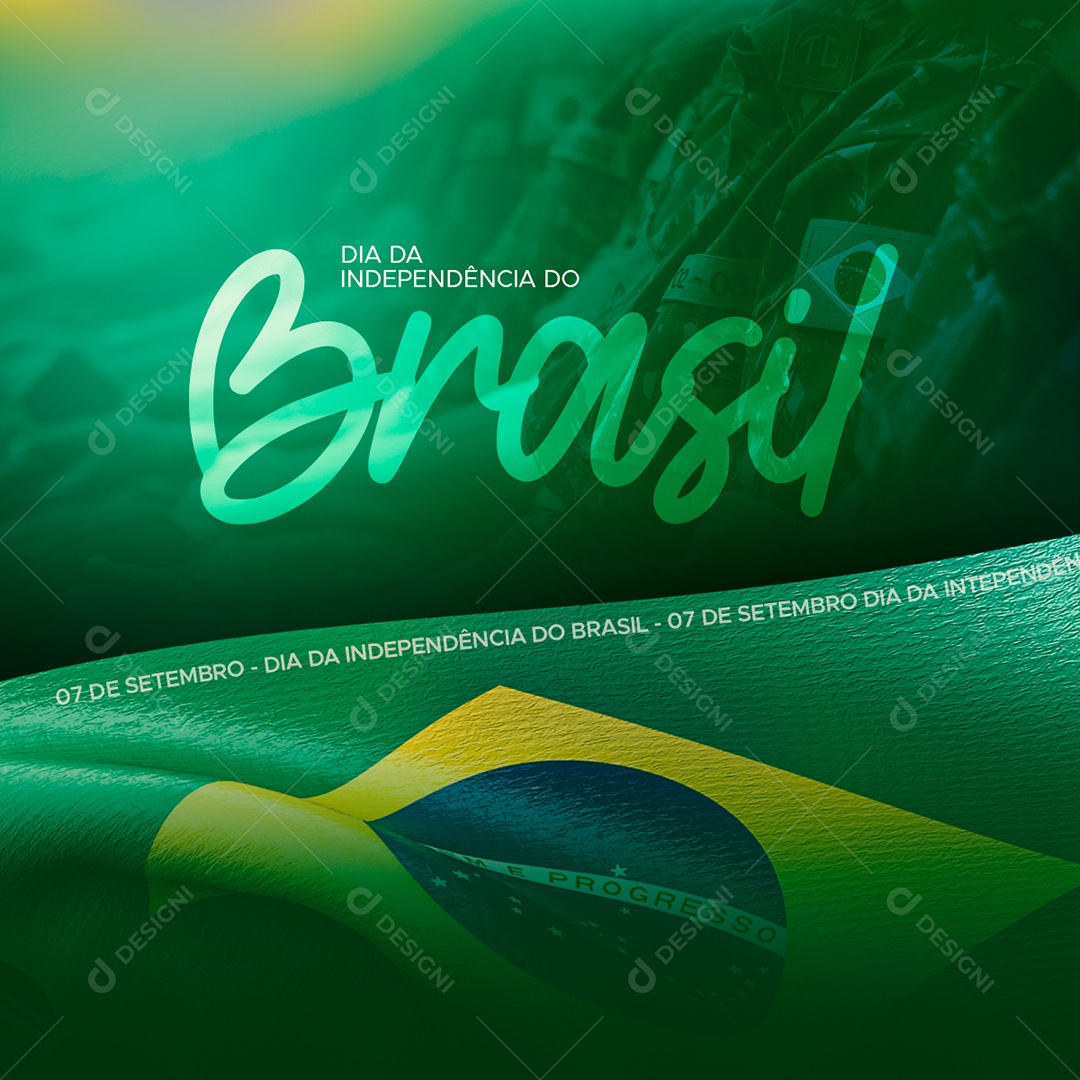 Brazil's Independence Day September 07 Editable Social Media PSD