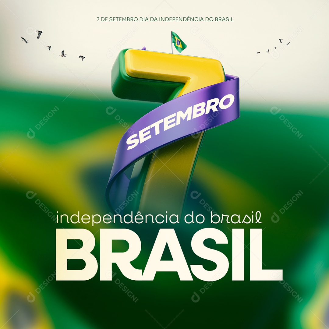 Social Media Independência Do Brasil 7 De Setembro PSD Editável