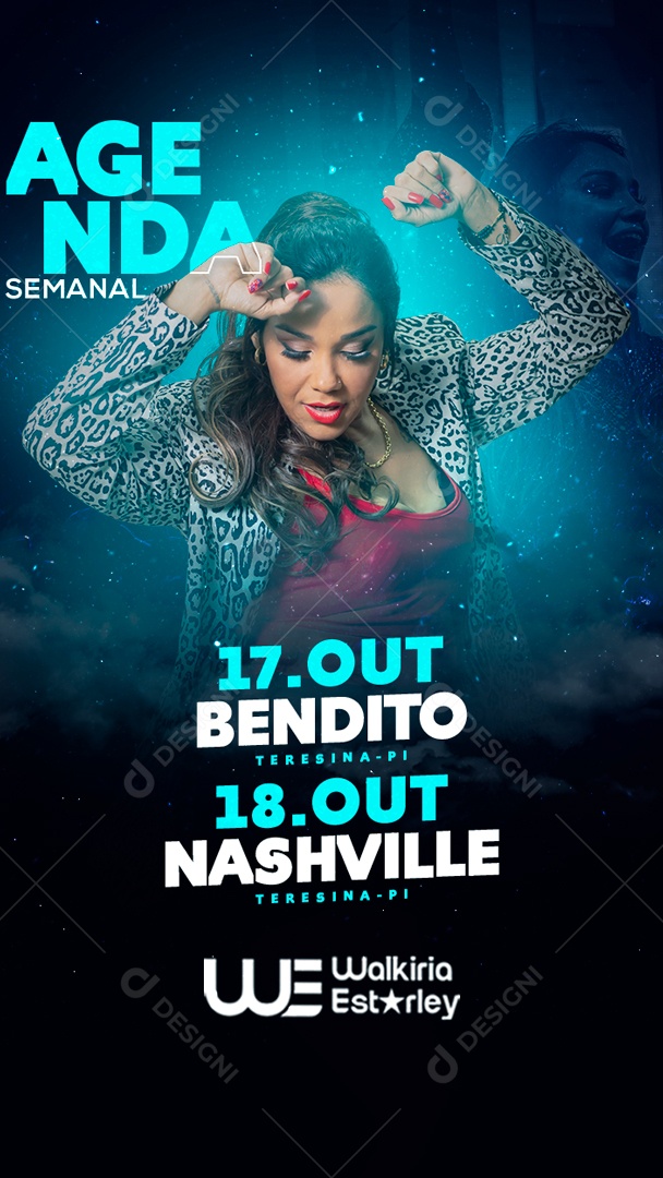 Story Agenda Semanal Flyer Social Media PSD