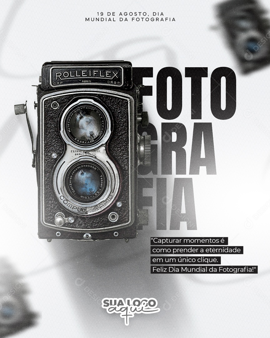 Social Media Dia Mundial Da Fotografia 19 De Agosto PSD Editável