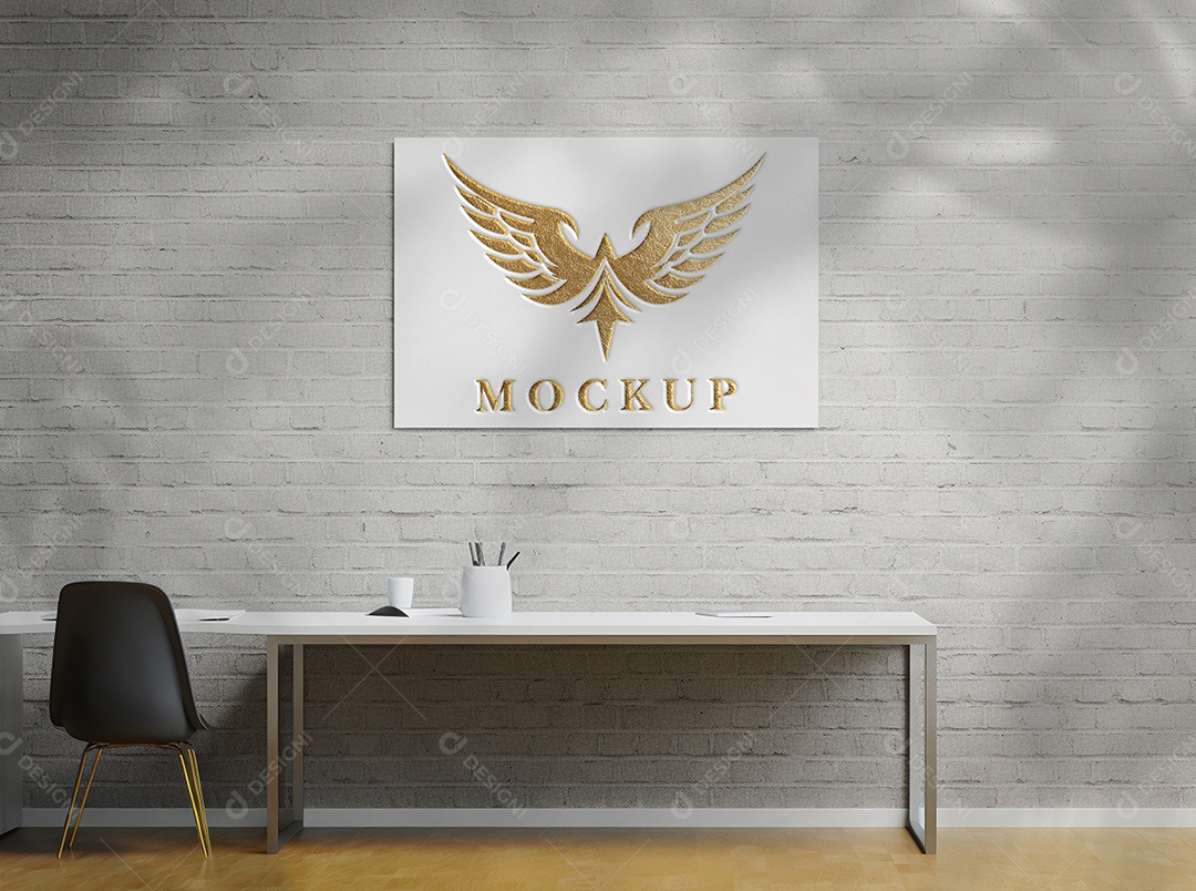 Mockup Logo Águia Para Composição PSD