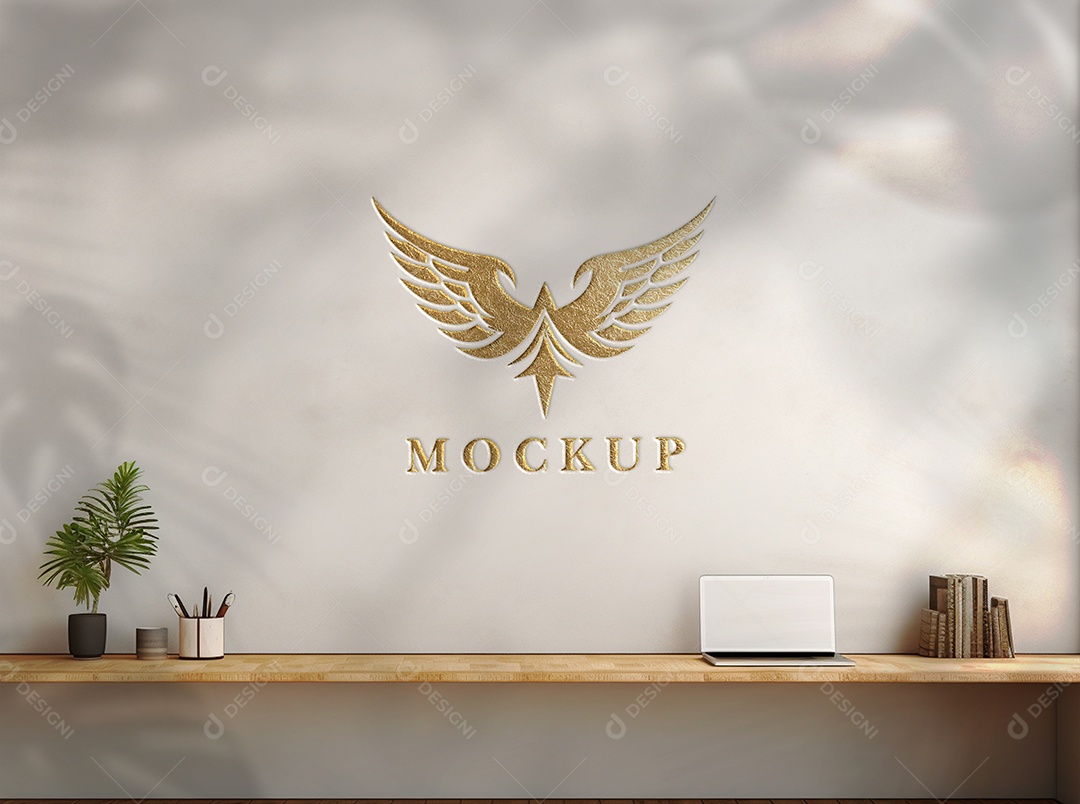 Mockup Logo Águia Para Composição PSD