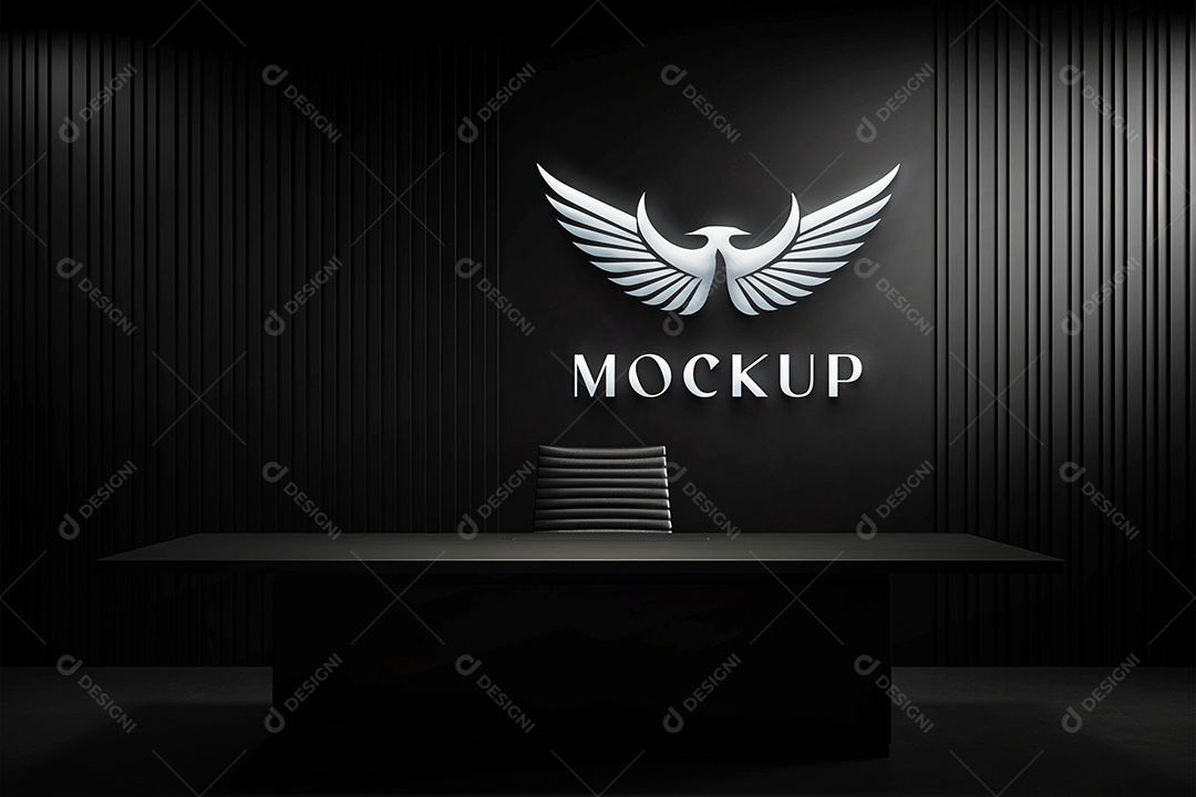 Mockup Logo Águia Para Composição PSD