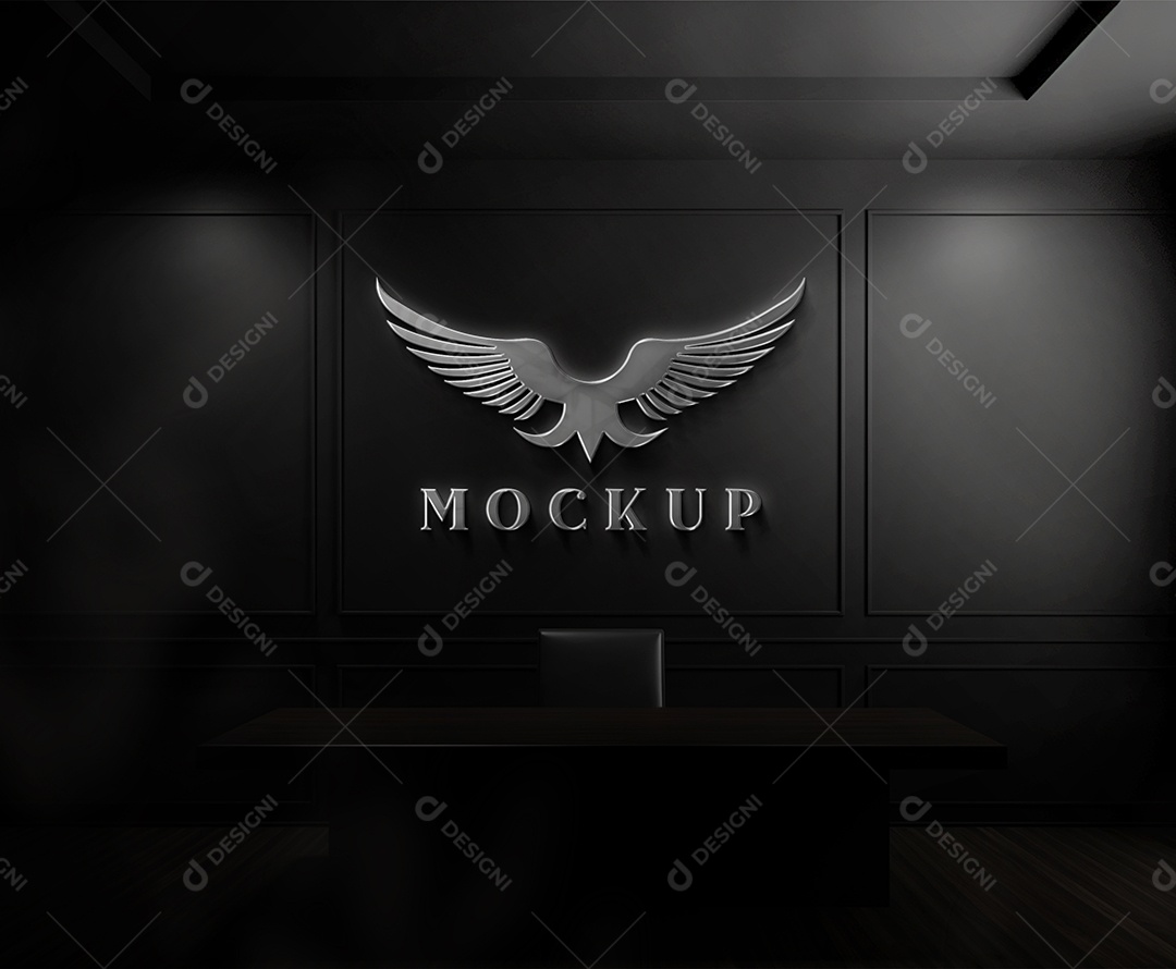 Mockup Logo Águia Para Composição PSD