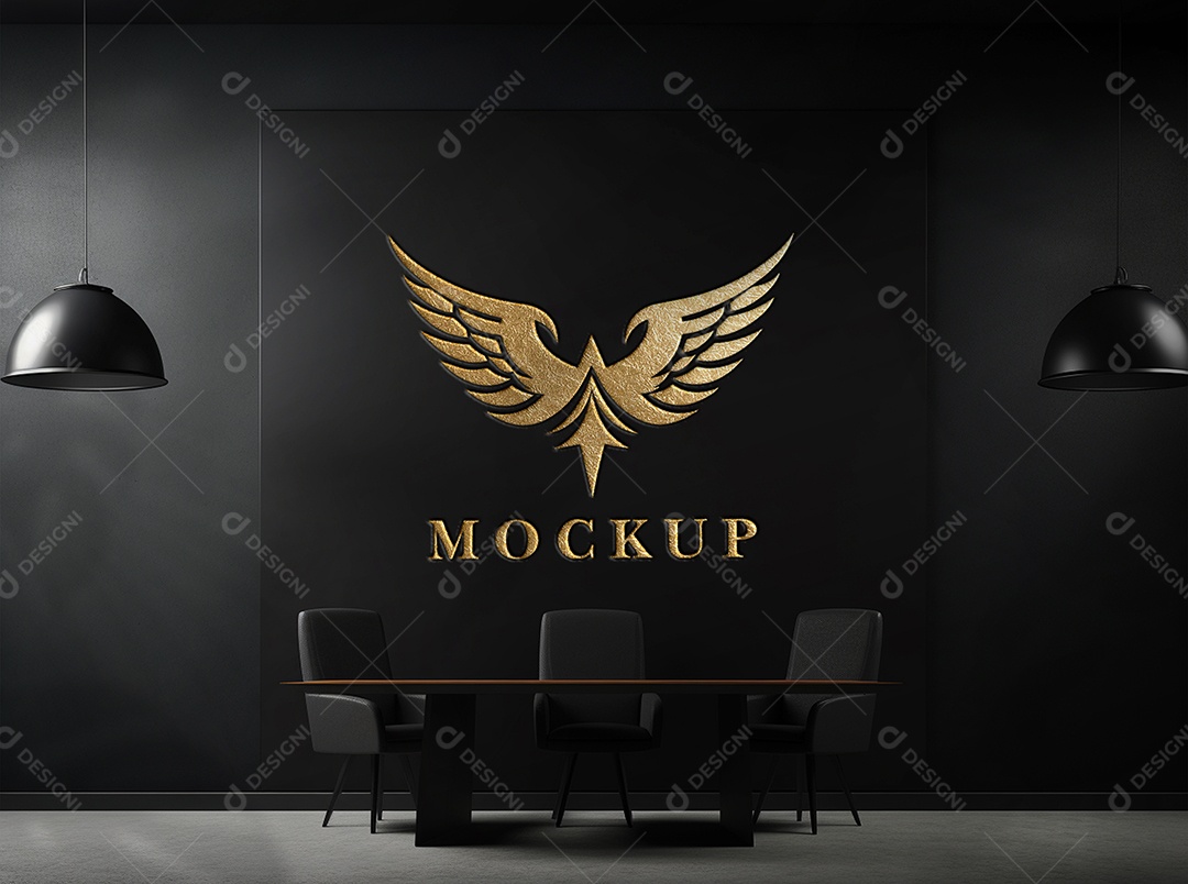 Mockup Logo Águia Para Composição PSD