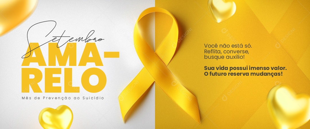 September Yellow Social Media PSD Editable