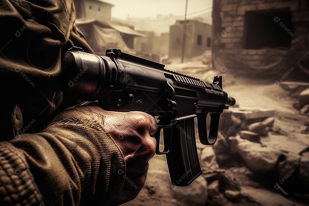 Imagem realista de soldado das forças especiais