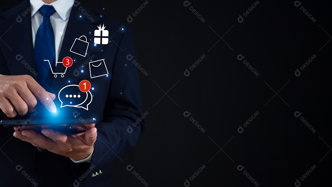 Rede bancária digital, pagamento pela internet, tecnologia financeira.