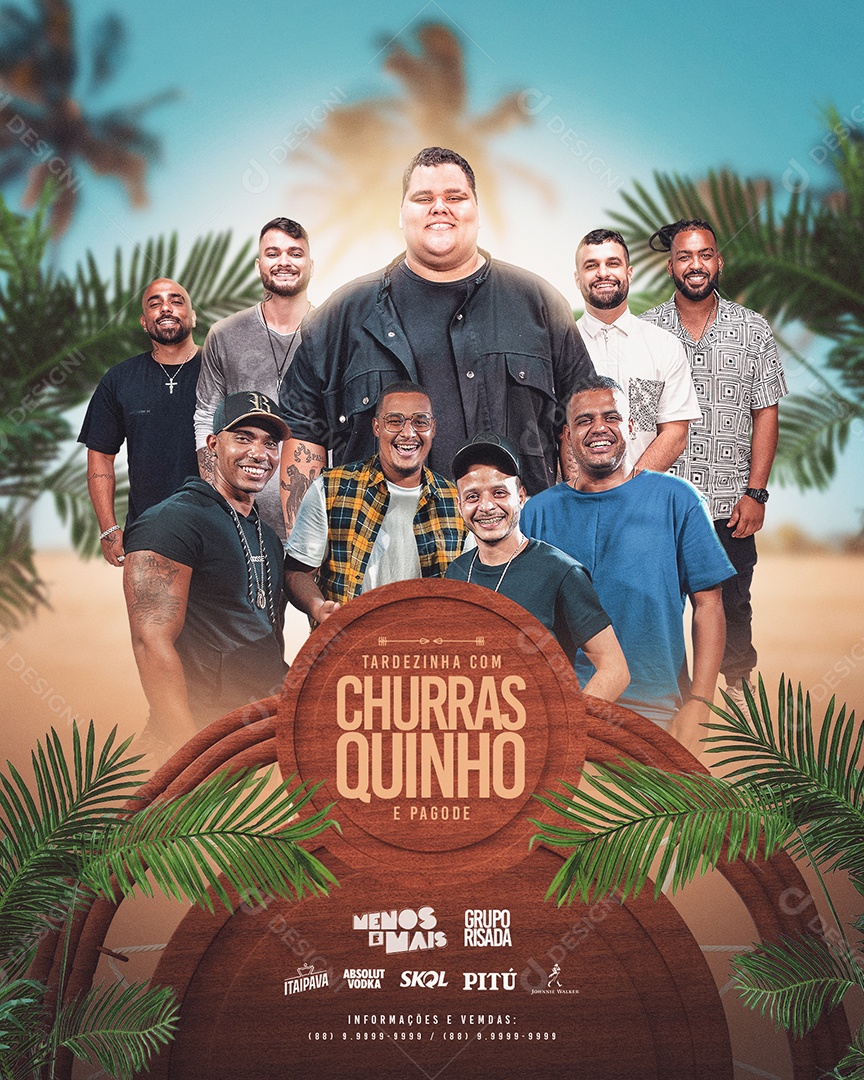 Flyer Churrasquinho Social Media PSD Editável