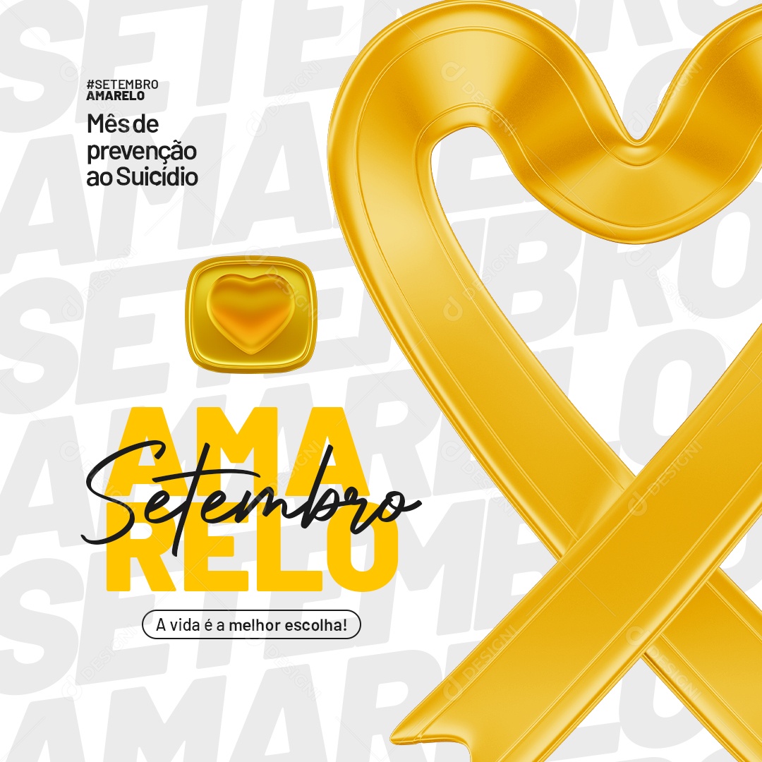 Setembro Amarelo Social Media PSD Editável