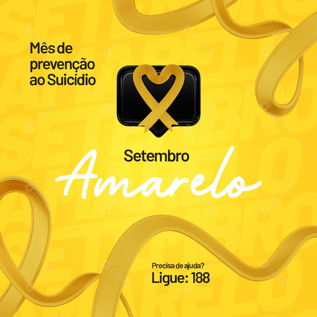 Setembro Amarelo Social Media PSD Editável