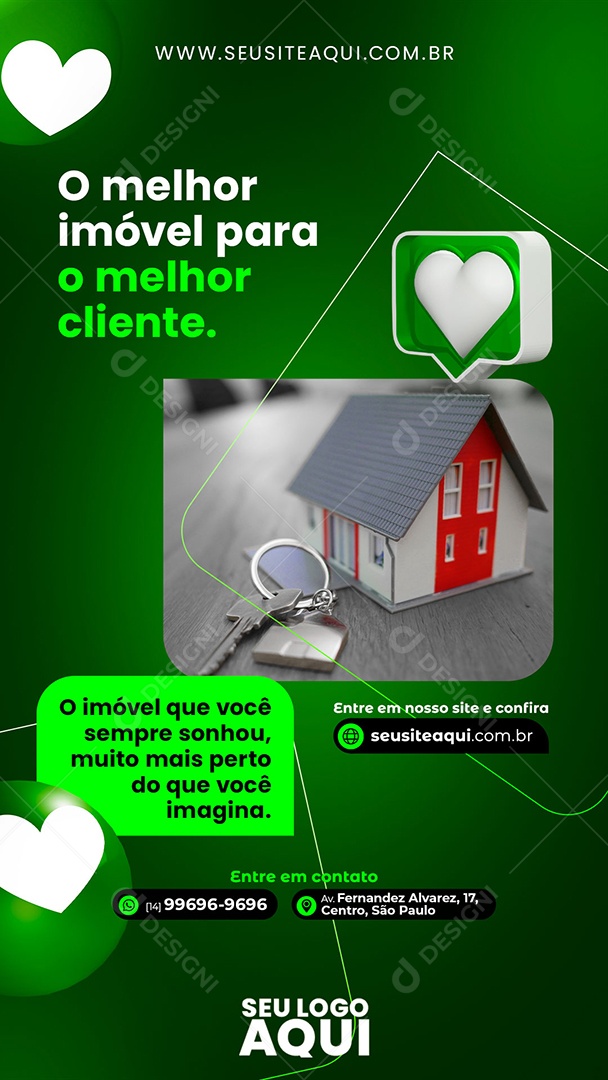 Social Media O Melhor Imóvel Para o Melhor Cliente PSD Editável