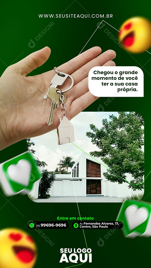 Story Ter a Sua Casa Própria Social Media PSD Editável