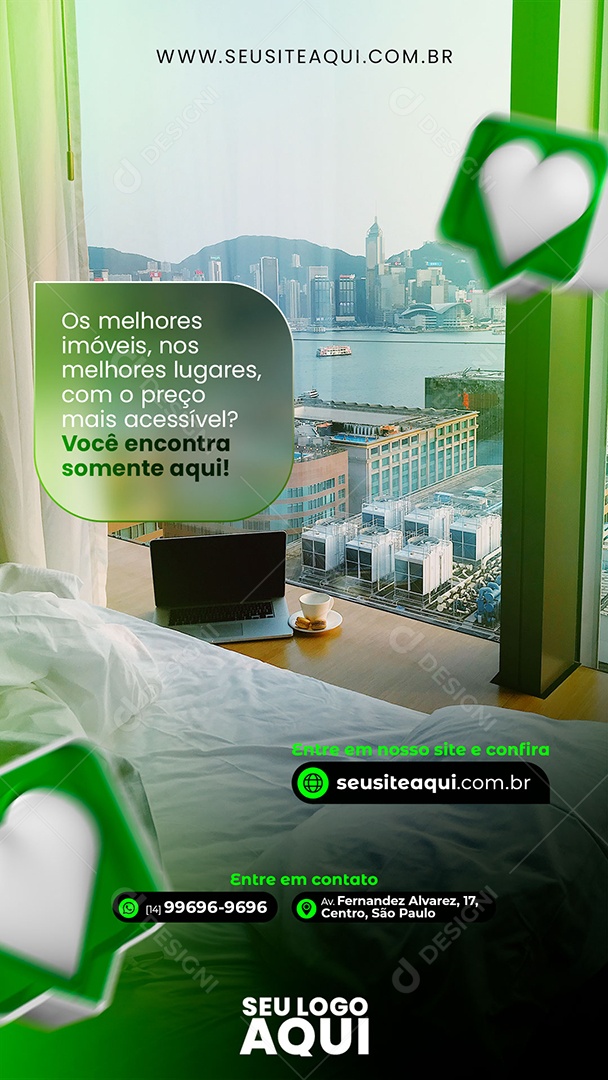 Story Os Melhores Imóveis Nos Melhores Preços Social Media PSD Editável