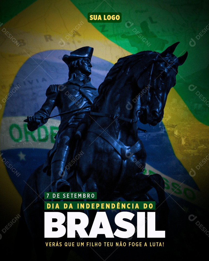 Social Media Feed Independência Do Brasil 07 de Setembro PSD Editável