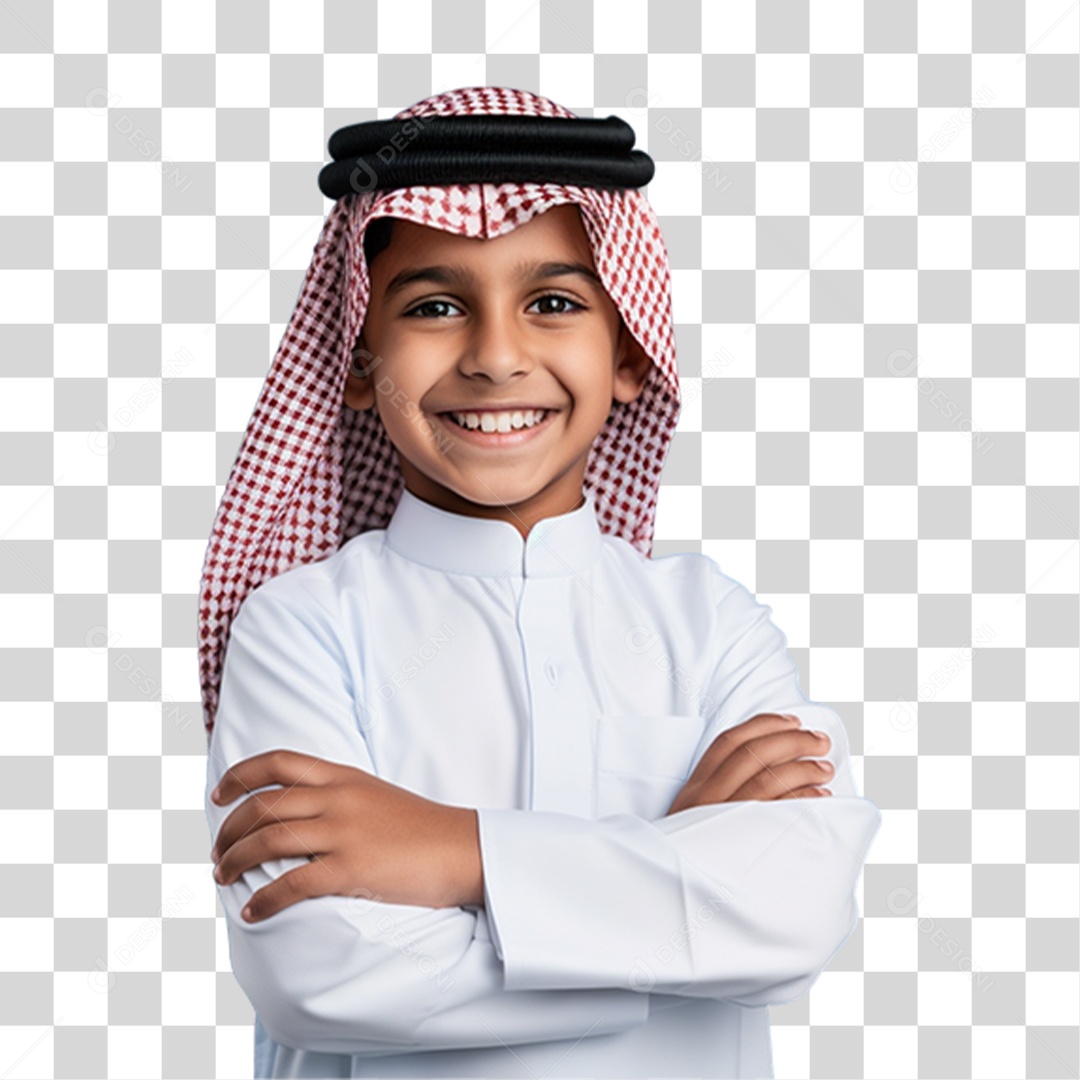 Criança Vestida de Árabe PNG Transparente