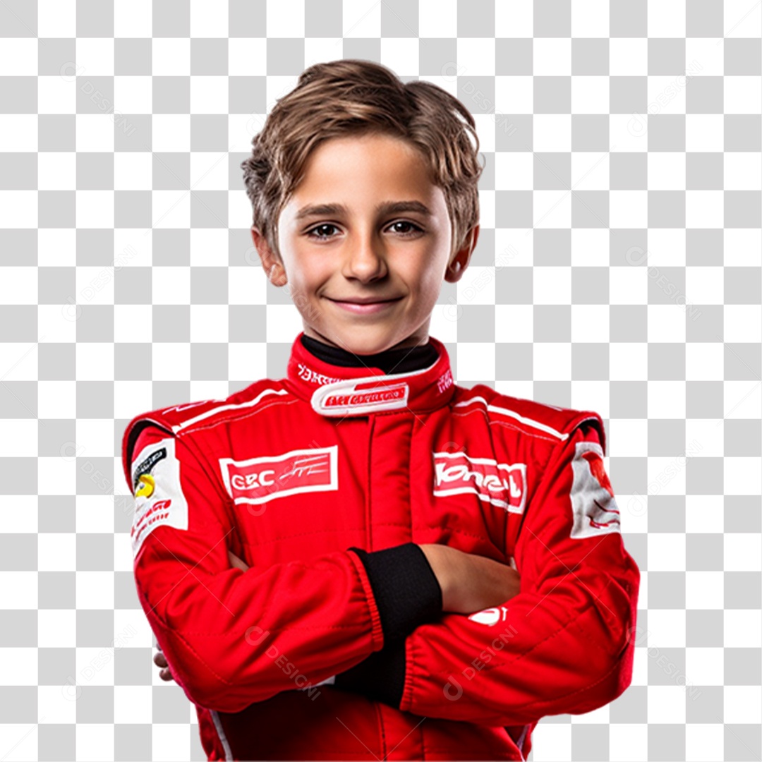 Criança Vestida de Piloto PNG Transparente