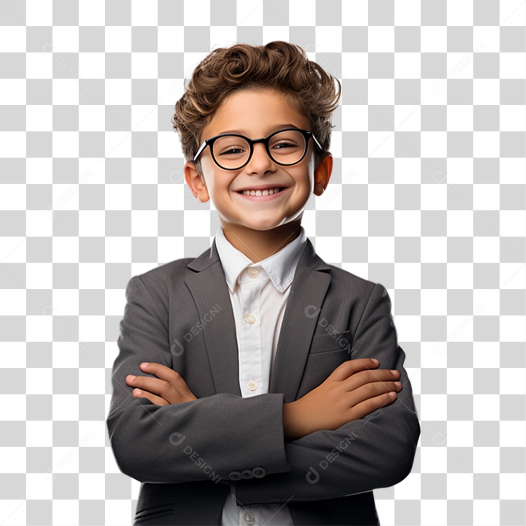 Criança Vestida de Advogado PNG Transparente