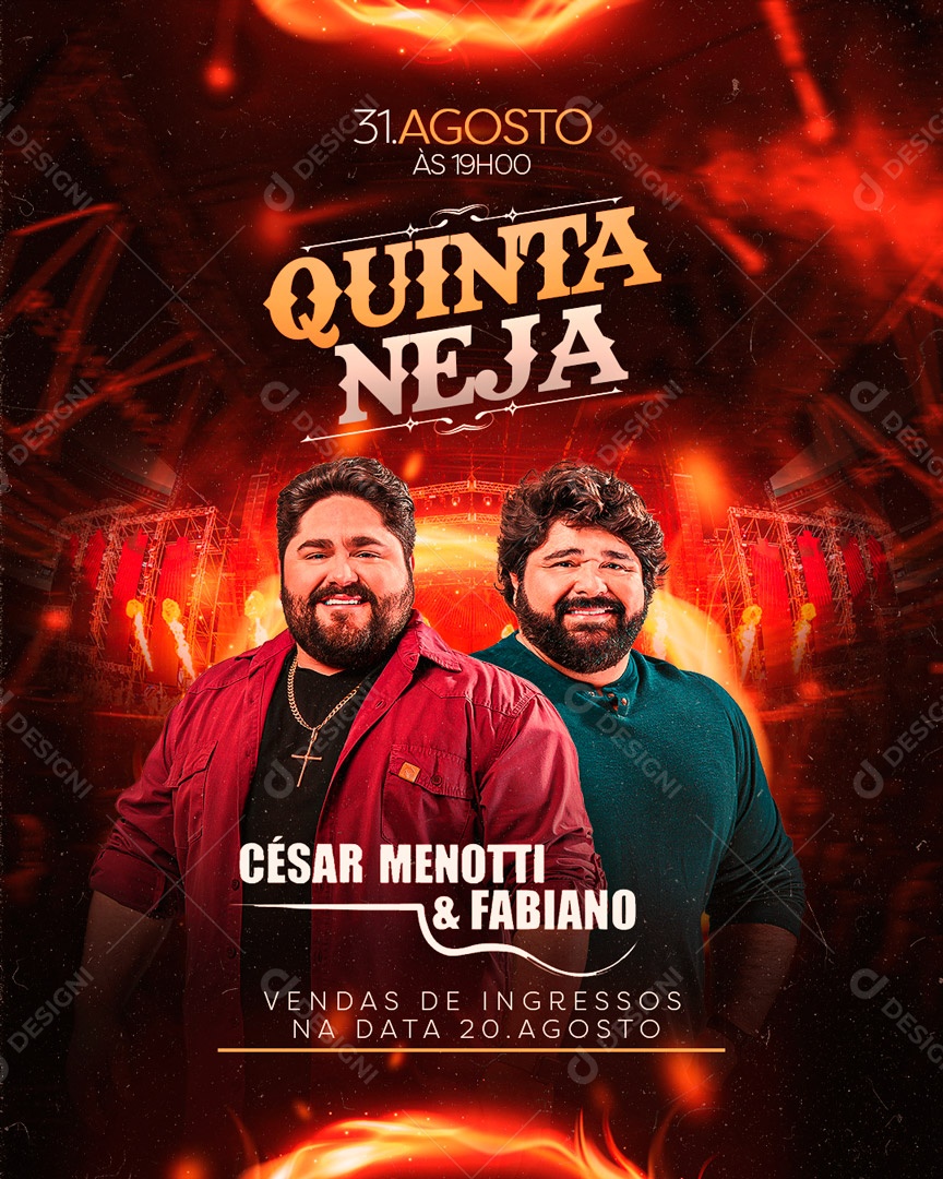 Flyer Quinta Neja Social Media PSD Editável