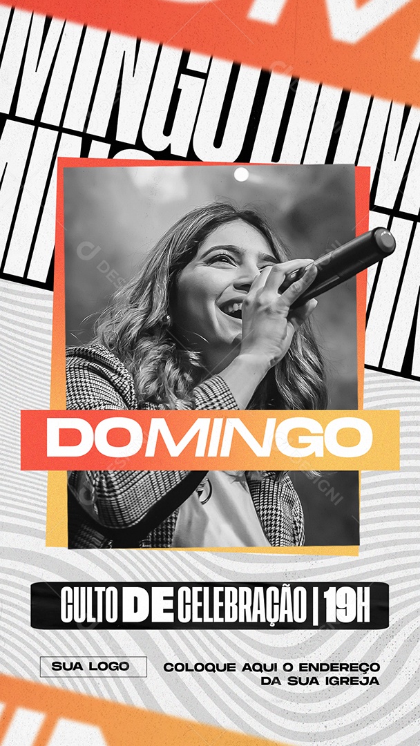 Story Culto De Celebração Social Media PSD Editável