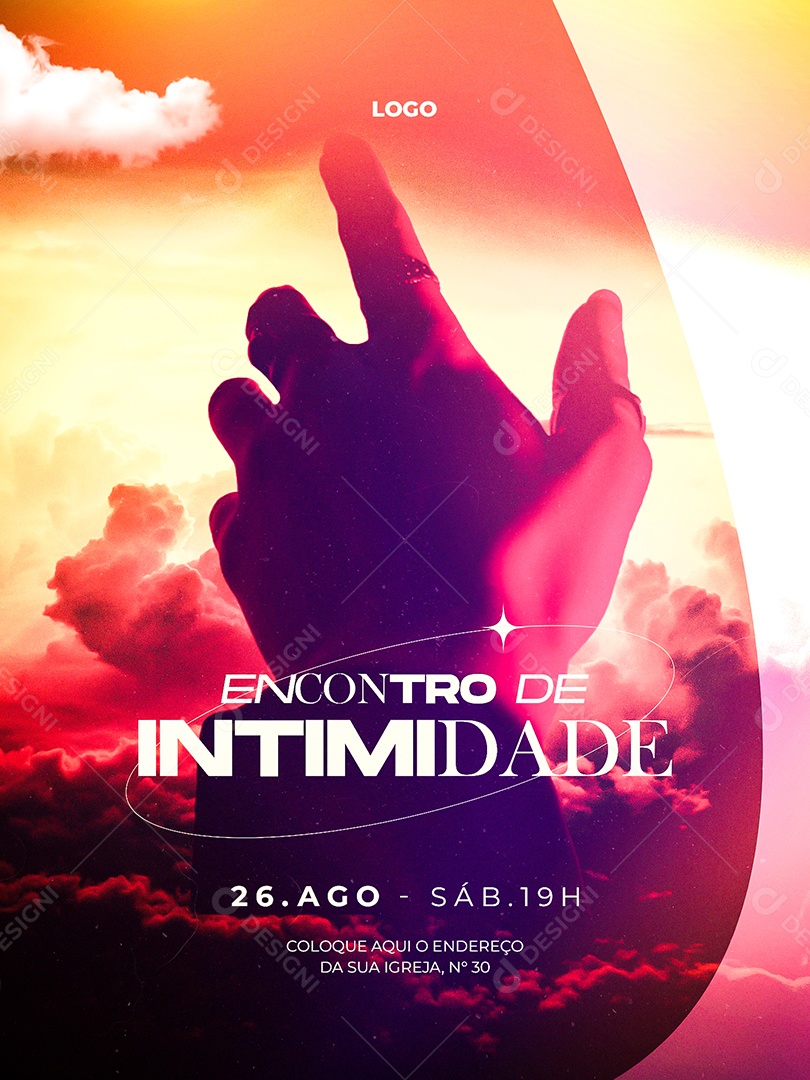 Social Media Encontro De Intimidade PSD Editável