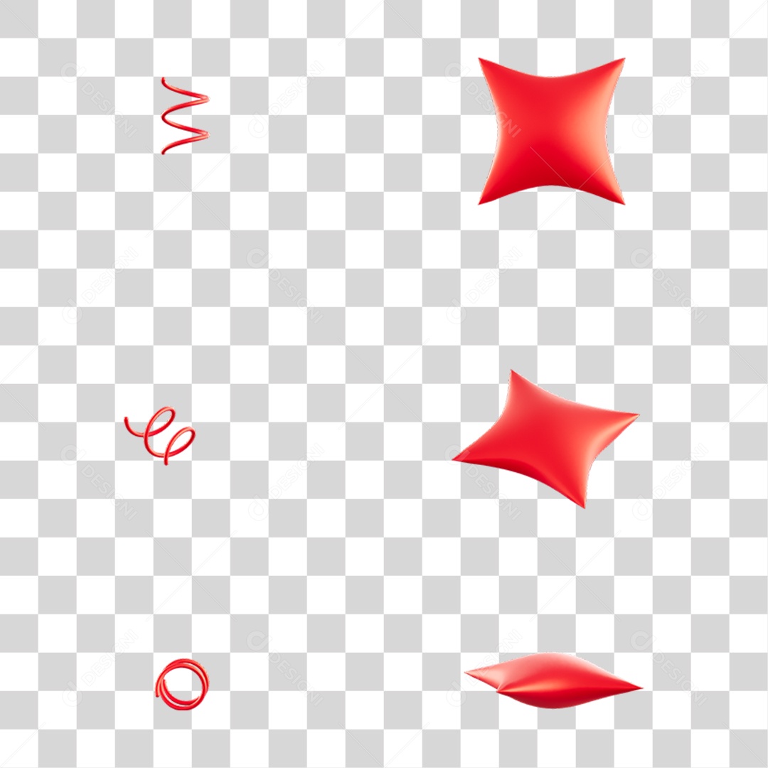 Estrelas Dia dos Namorados PNG Transparente