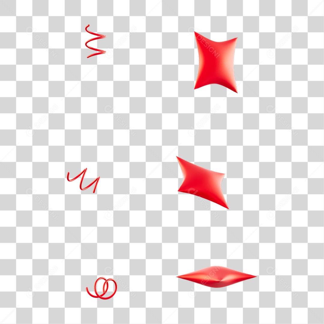 Estrelas Dia dos Namorados PNG Transparente