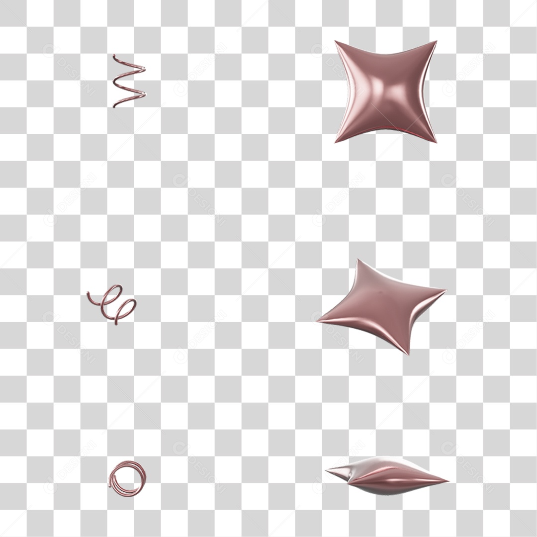 Estrelas Dia dos Namorados PNG Transparente