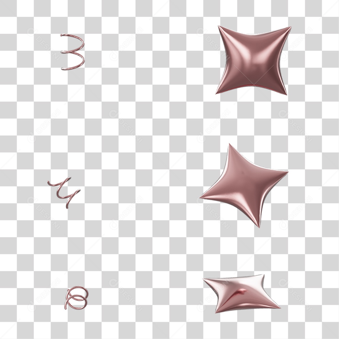 Estrelas Dia dos Namorados PNG Transparente