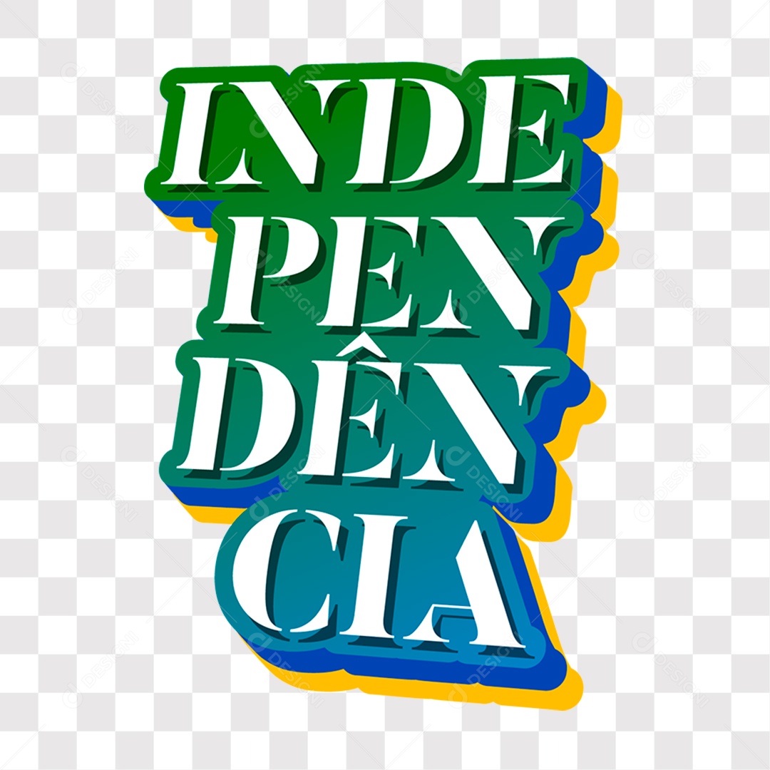 Lettering Independência EPS + PNG