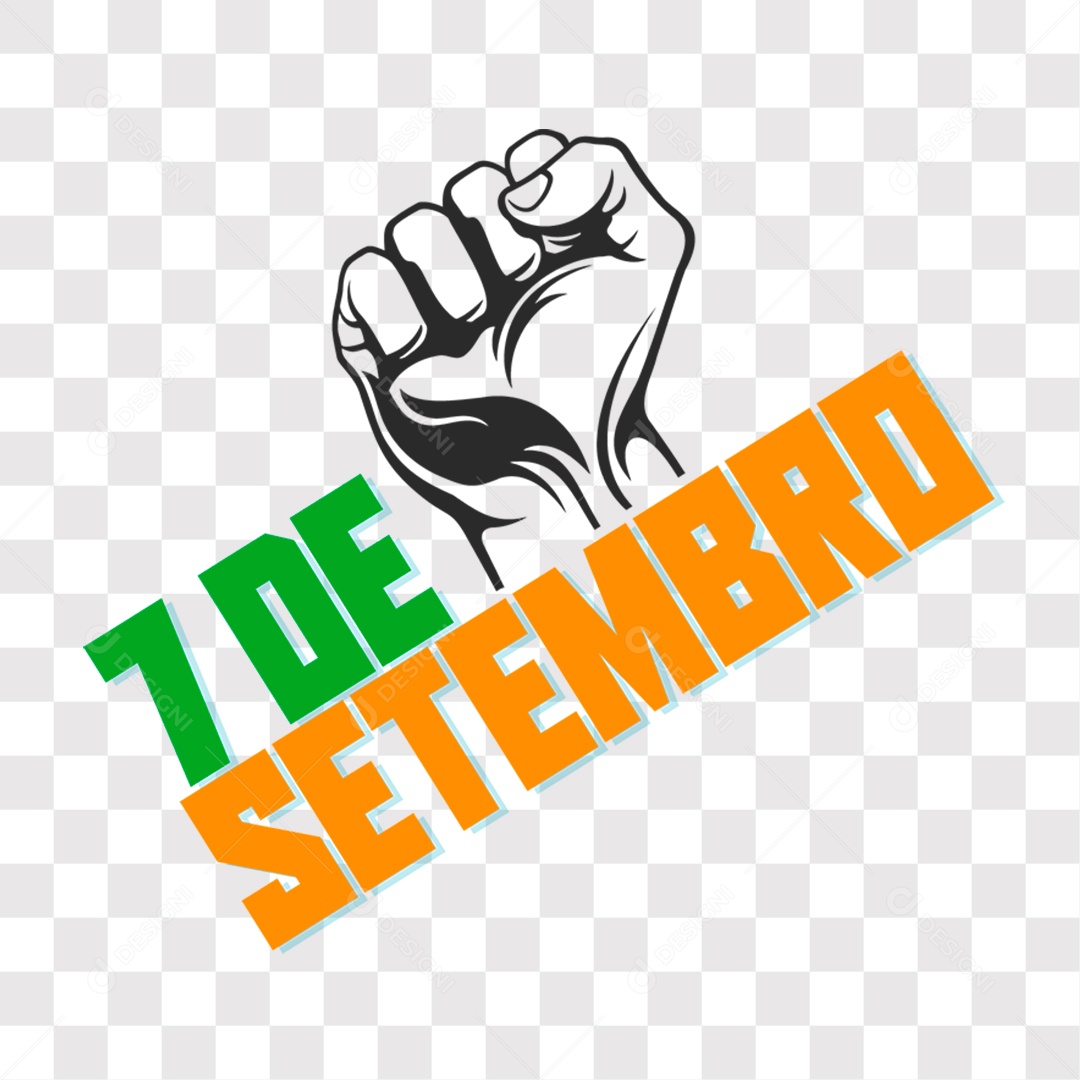 Lettering 7 De Setembro EPS + PNG