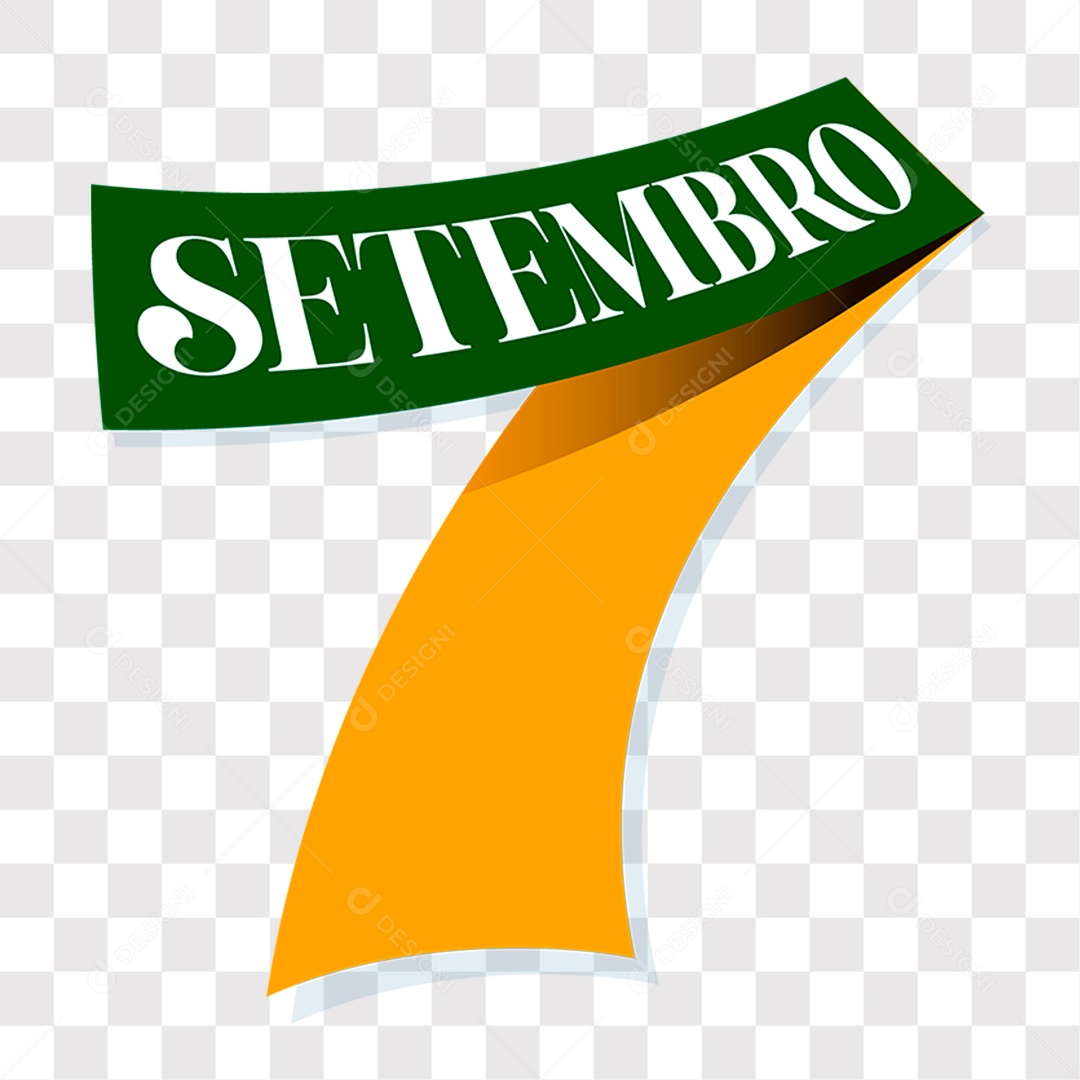 Lettering 7 De Setembro EPS + PNG