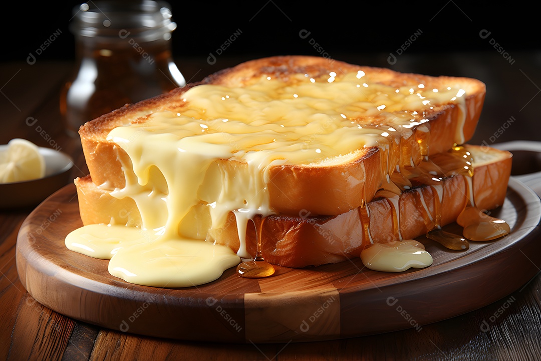 Deliciosas torradas com manteiga