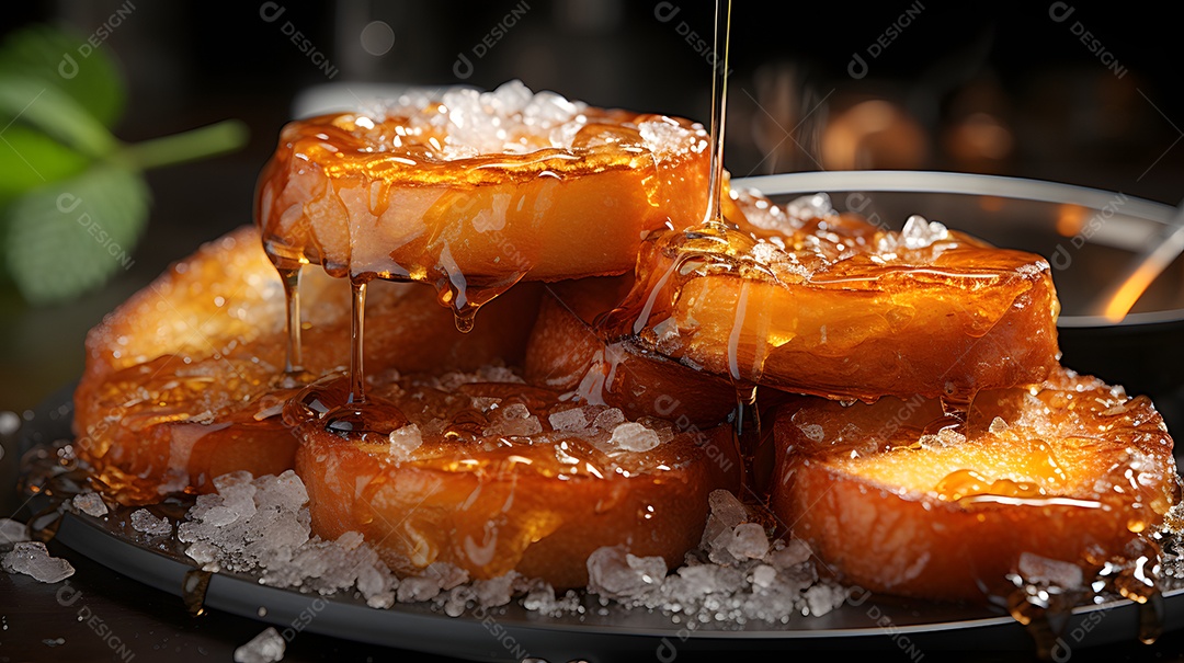 Prato com deliciosas rabanadas