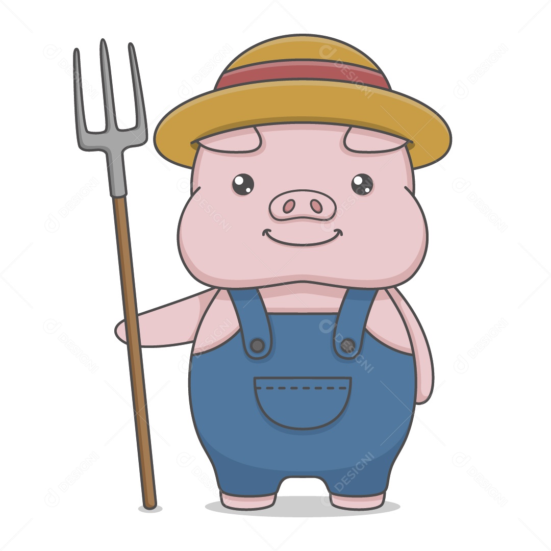 Porco Ilustração Vetor EPS