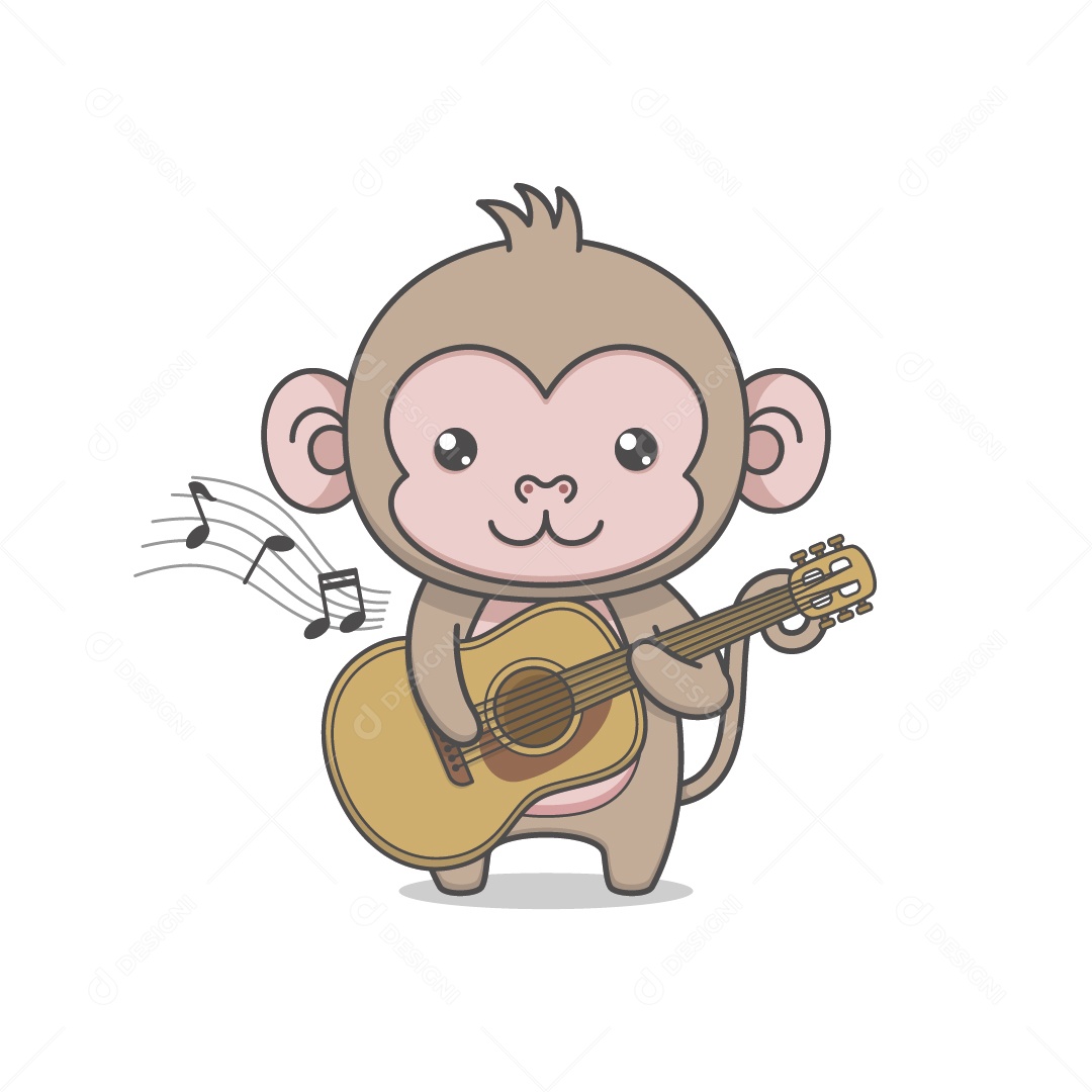 Macaco Ilustração Vetor EPS