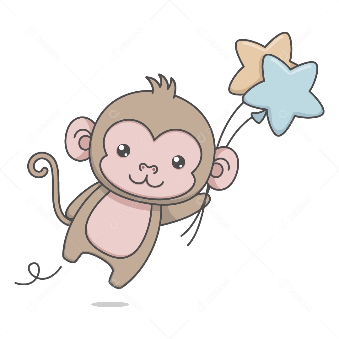 Macaco Ilustração Vetor EPS