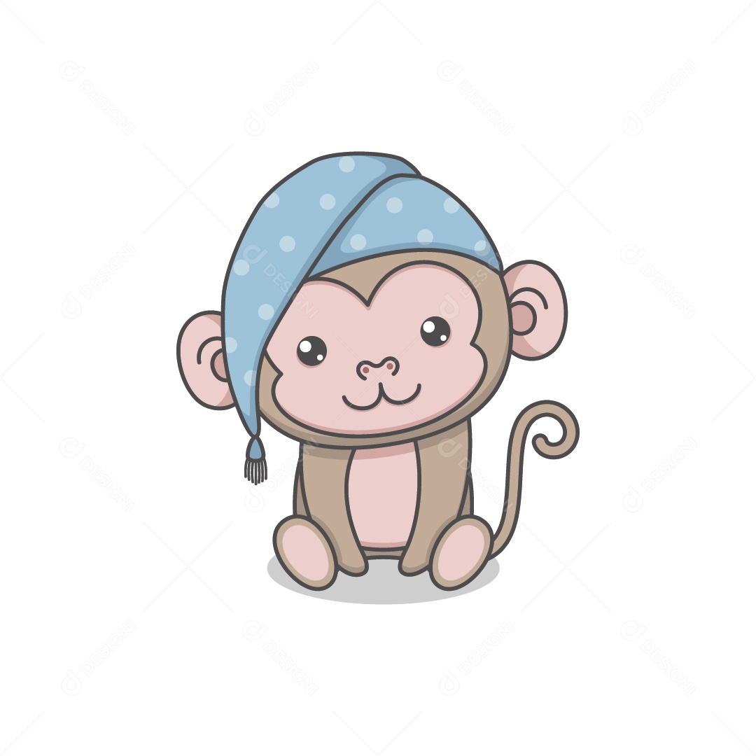 Macaco Ilustração Vetor EPS