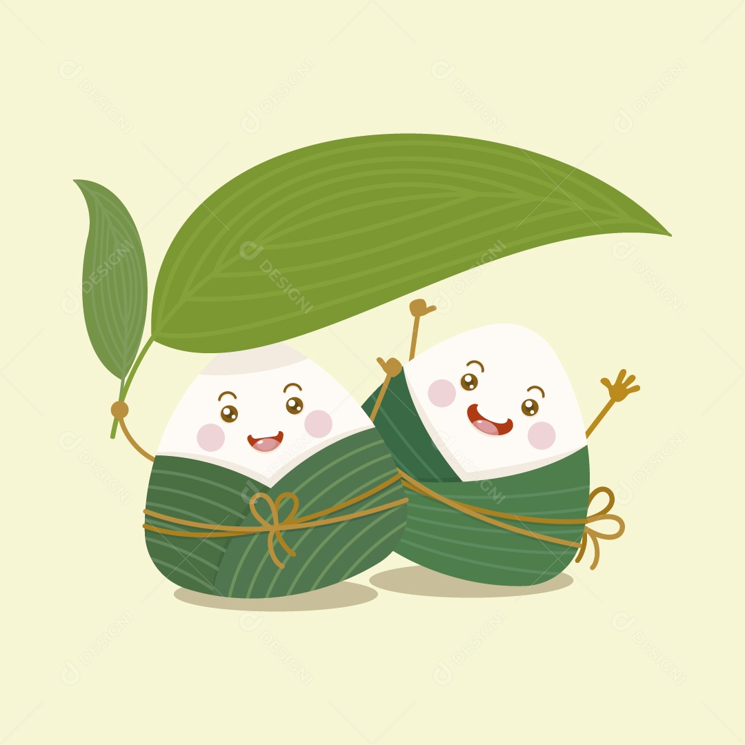 Bolinho de Arroz Ilustração Vetor EPS