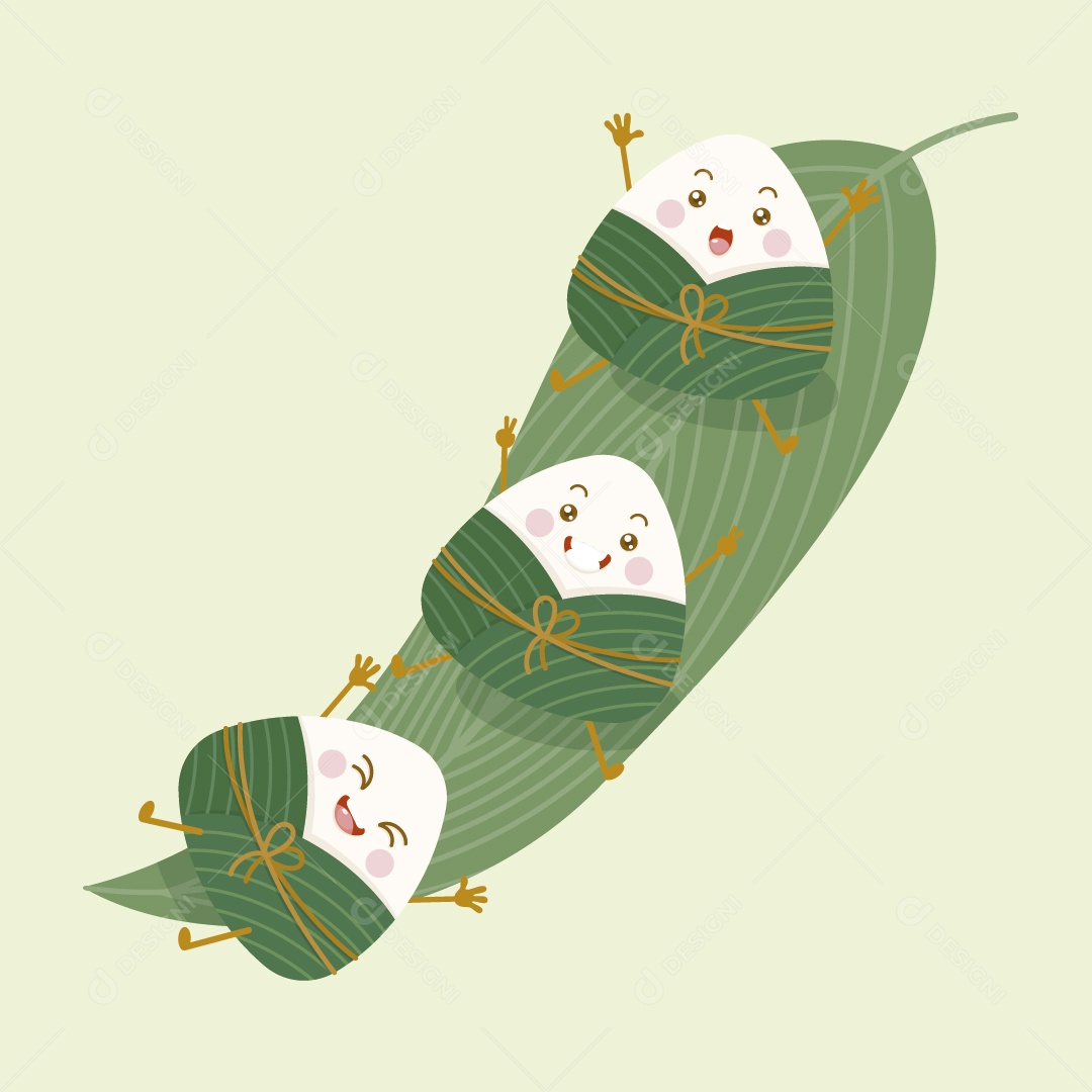 Bolinho de Arroz Ilustração Vetor EPS